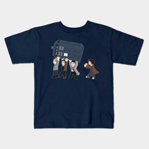 The Angels have the Phonebox Kids T-Shirt by BridgetKBrule